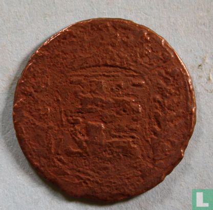 Frise occidentale 1 duit 1722 - Image 2