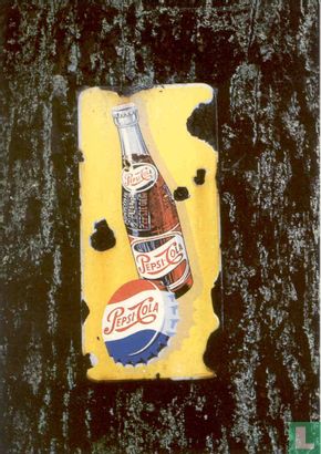 Pepsi Cola sign on treetrunk - Afbeelding 1
