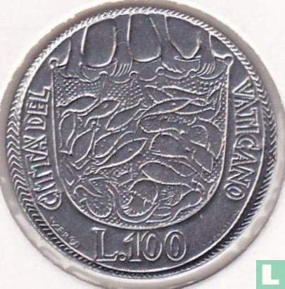Vaticaan 100 lire 1975 "Holy Year" - Afbeelding 2
