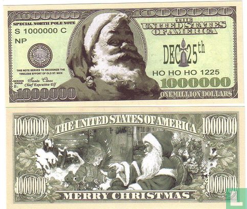 Billet HOHOHO Merry Christmas (USA)