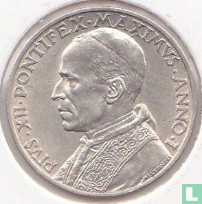 Vatikan 5 Lire 1939 - Bild 2