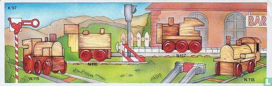 Locomotive à vapeur en bois - Image 2
