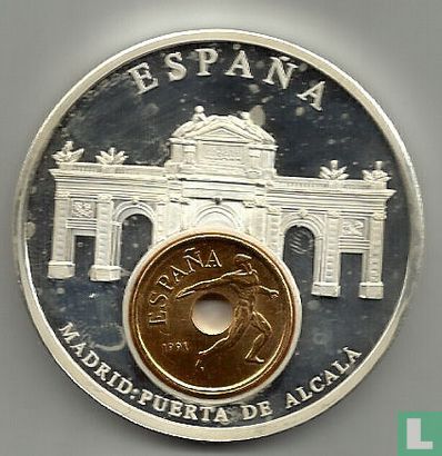 Spanje 25 pesetas 1991 "European Currencies" - Afbeelding 1