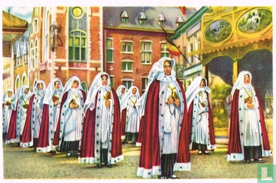 Nijvel - De Dames Kanunniken in de Processie der Heilige-Gertruidis