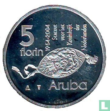Aruba 5 florin 2004 (PROOF) "50 years Charter for the Kingdom of the Netherlands" - Image 1