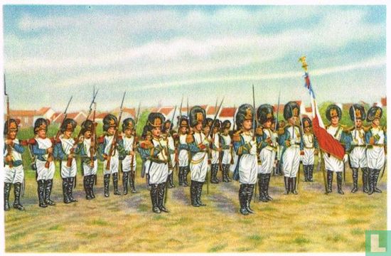 Fosse - De grenadiers van de Keizerlijke garde in de "marsch" van Sint-Feuillien