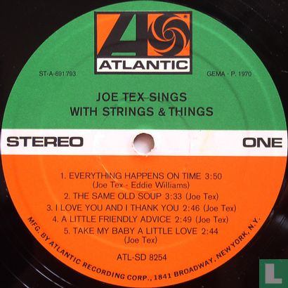 Joe Tex Sings with Strings & Things - Afbeelding 3