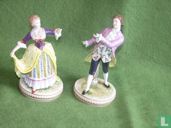 Figurines de porcelaine de Saxe