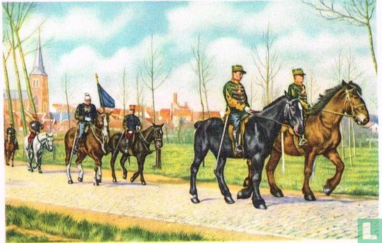 Lembeek - De "Marsch" van Sint-Veronus, waarin vooral oude uniformen van het Belgisch leger voorkomen