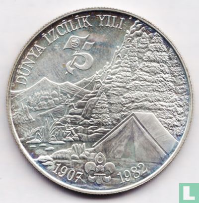 Turquie 3000 lira 1982 "75th anniversary Founding of the scout movement" - Image 1