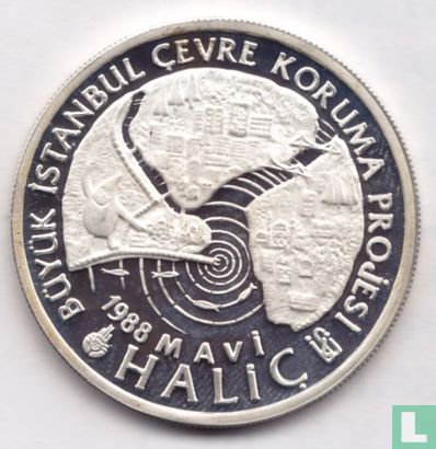 Turkije 20.000 lira 1988 (PROOF) "Environmental protection" - Afbeelding 1