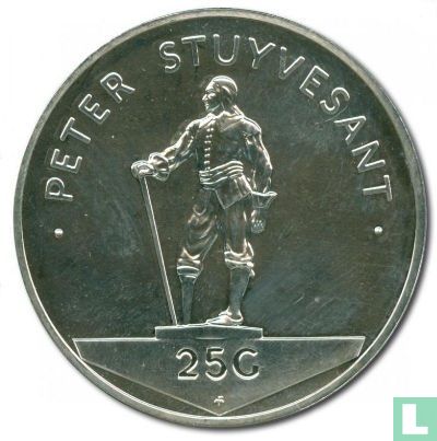 Antilles néerlandaises 25 gulden 1977 "Peter Stuyvesant" - Image 2