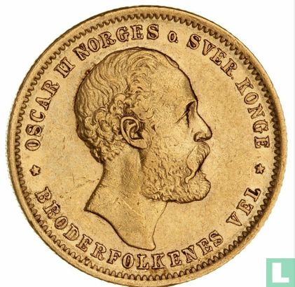 Norvège 20 kroner 1877 - Image 2