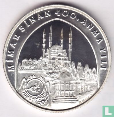 Türkei 20.000 Lira 1988 (PP) "400th anniversary Death of architect Mimar Sinan" - Bild 1