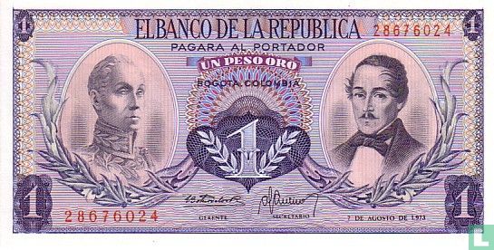 Kolumbien 1 Peso Oro 1973 - Bild 1