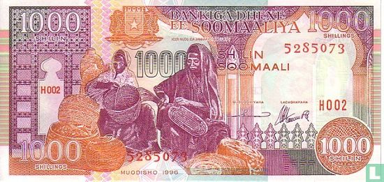Somalië 1.000 Shilin 1996 - Afbeelding 1