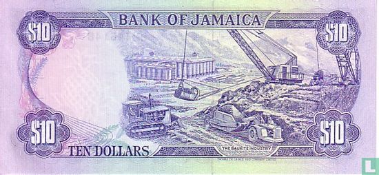 Jamaica 10 Dollars 1991 - Image 2