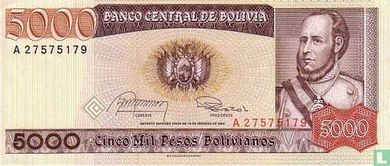 Bolivie 5000 Pesos Bolivianos - Image 1
