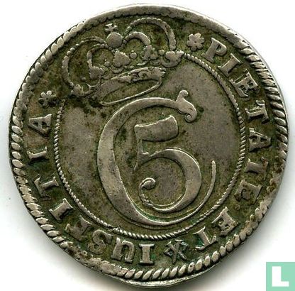 Denemarken 1 krone 1682 - Afbeelding 2