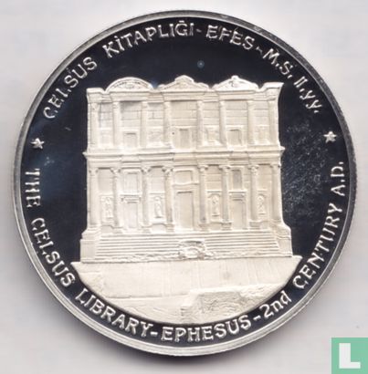 Turkije 7.500.000 lira 2000 (PROOF) "Ephesus Celsius Library" - Afbeelding 2