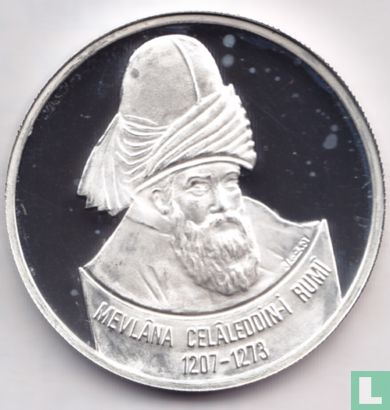 Turkije 7.500.000 lira 2001 (PROOF) "Mevlâna Celâddin-i Rumî" - Afbeelding 2