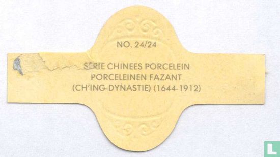 Porceleinen fazant (Ch'ing-Dynastie) (1644-1912) - Image 2