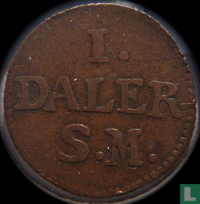 Suède 1 daler S.M. 1715 - Image 2