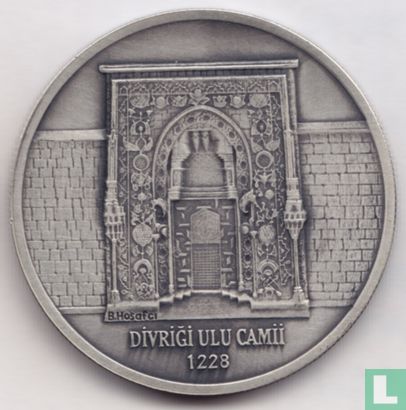 Turkije 10.000.000 lira 2001 (OXYDE) "Divrigi Great Mosque - Ornate door" - Afbeelding 2