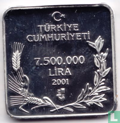 Turkije 7.500.000 lira 2001 (PROOF) "Toy" - Afbeelding 1