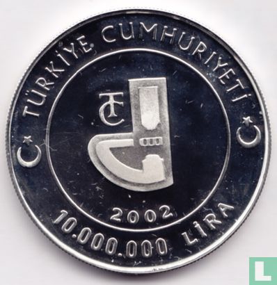 Turquie 10.000.000 lira 2002 (BE) "Haghia Sophia" - Image 1