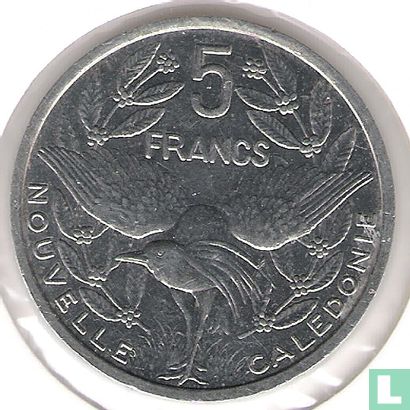 Nieuw-Caledonië 5 francs 1986 - Afbeelding 2