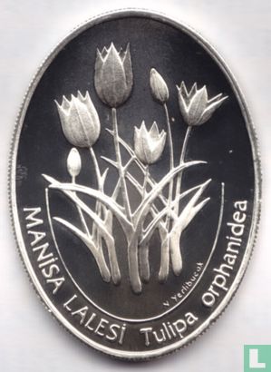 Turkije 7.500.000 lira 2002 (PROOF) "Tulipa orphanidea" - Afbeelding 2