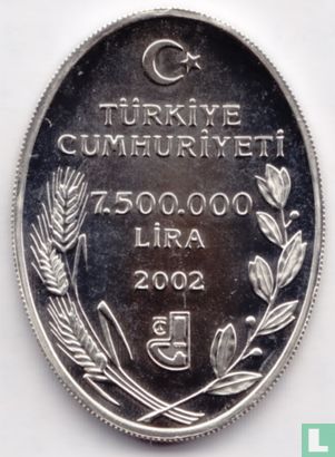 Turquie 7.500.000 lira 2002 (BE) "Tchihatchewia isatidea" - Image 1
