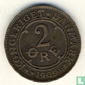 Danemark 2 øre 1909 - Image 1