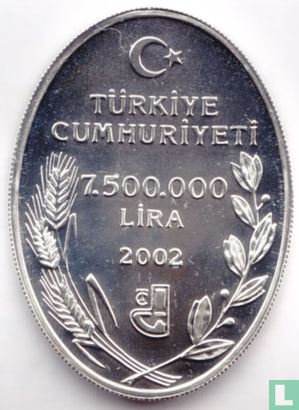 Turkey 7.500.000 lira 2002 (PROOF) "Stenbergia candida" - Image 1