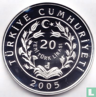 Turquie 20 yeni türk lirasi 2005 (BE) "Five-toed Jerboa" - Image 1