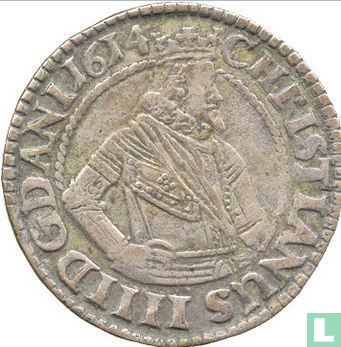 Denemarken 1 marck 1614 (lelie) - Afbeelding 1