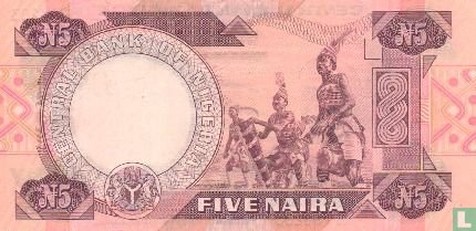 Nigeria 5 Naira ND (1984-) P24d - Afbeelding 2