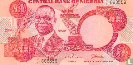 Nigeria 10 Naira 2004 - Bild 1