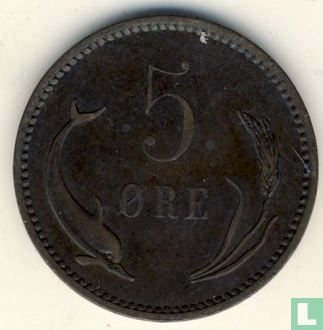 Dänemark 5 Øre 1894 - Bild 2