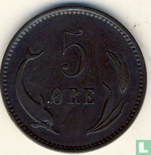 Denmark 5 øre 1884 - Image 2