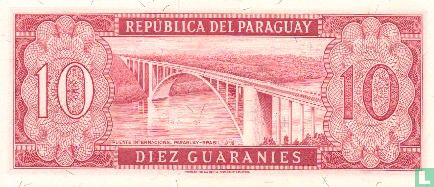 Paraguay 10 Guaranies - Afbeelding 2