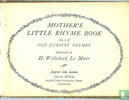 Mothers Little Rhyme Book - Afbeelding 2