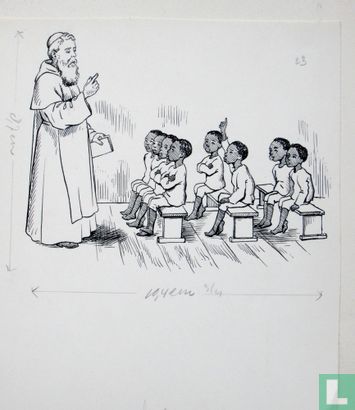 Originele tekening H. Ramaekers (tekenaar van Wipneus en Pim)