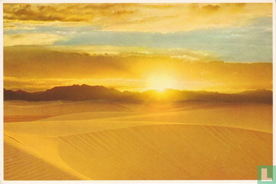 Evening comes to White Sands National Monument, New Mexico - Afbeelding 1