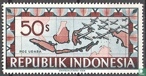 Kaart van Indonesie 