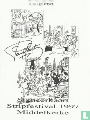 Signeerkaart Stripfestival Middelkerke 1997