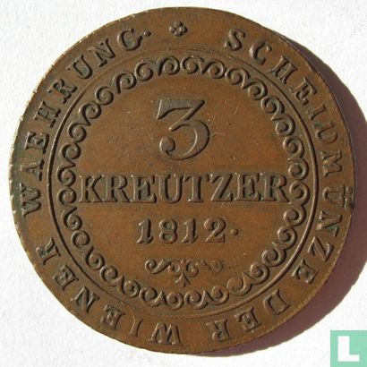 Oostenrijk 3 kreutzer 1812 (S) - Afbeelding 1