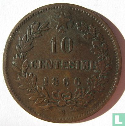 Italy 10 centesimi 1866 (N) - Image 1