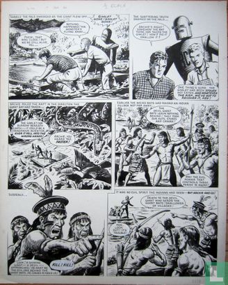 Archie de Man van Staal-Originele pagina-Ted Kearon-( 1966)  - Image 1